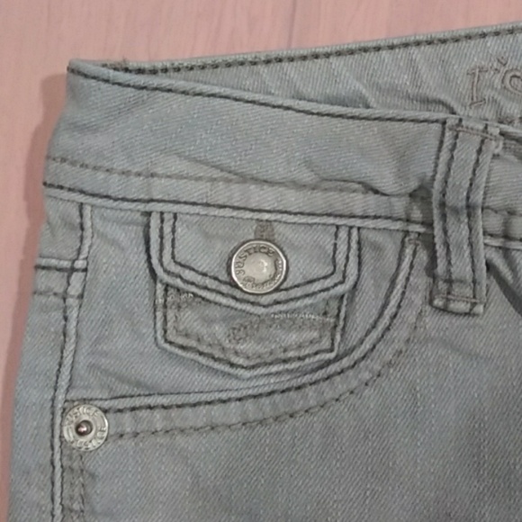Justice Jeans Girl Gray Jeans Sz 12 S - Picture 6 of 7